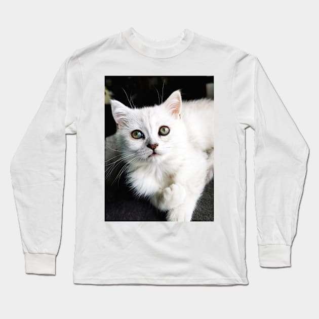 Mesmerizing Eyes Long Sleeve T-Shirt by Marian Voicu